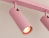 Lampa sufitowa liniowa z 3 reflektorami regulowana różowa minimalistyczna uniwersalna LINCA 6369 Argon